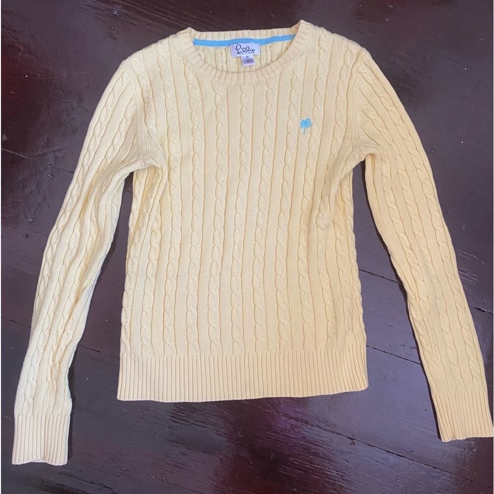 NWOT Fitted Yellow Lilly Pulitzer Formal XS Sweater